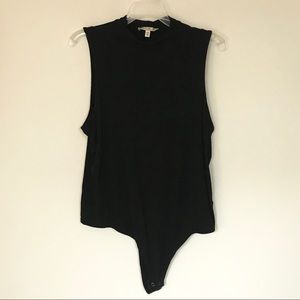 Black turtle neck bodysuit